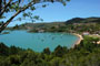 Vista da praia de calheiros em gov. celso ramos