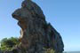 fotos da pedra que tem o formato de um papagaio, Praia do Jeremias e Bico do Papagaio de Itajaí  