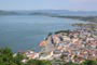 vista aérea do centro de laguna