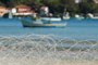 Praia do caixa d aço mar azul