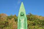 monumento na praia da saudade em são francisco do sul