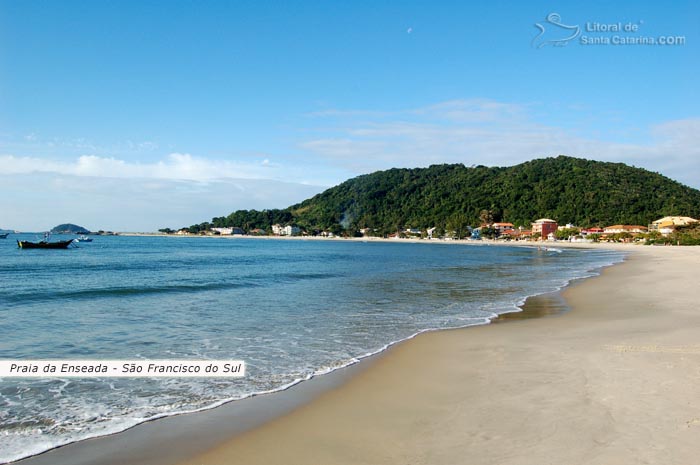 praia da enseada, em são francisco do sul