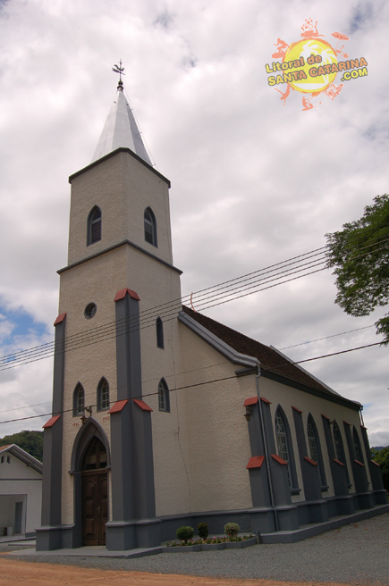 Igreja de Pomerode na Rota do Enxaimel SC